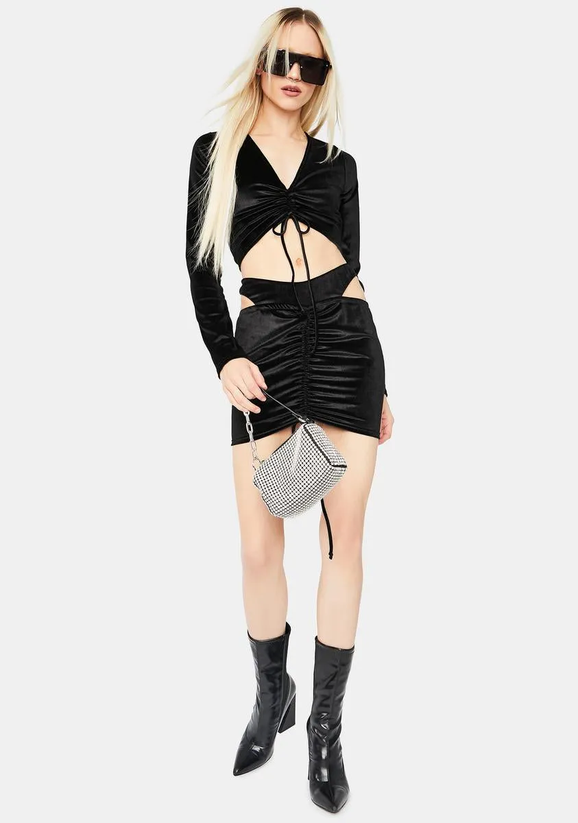 Fame And Fortune Velour Skirt Set sold by Dolls Kill product image thumbnail 3