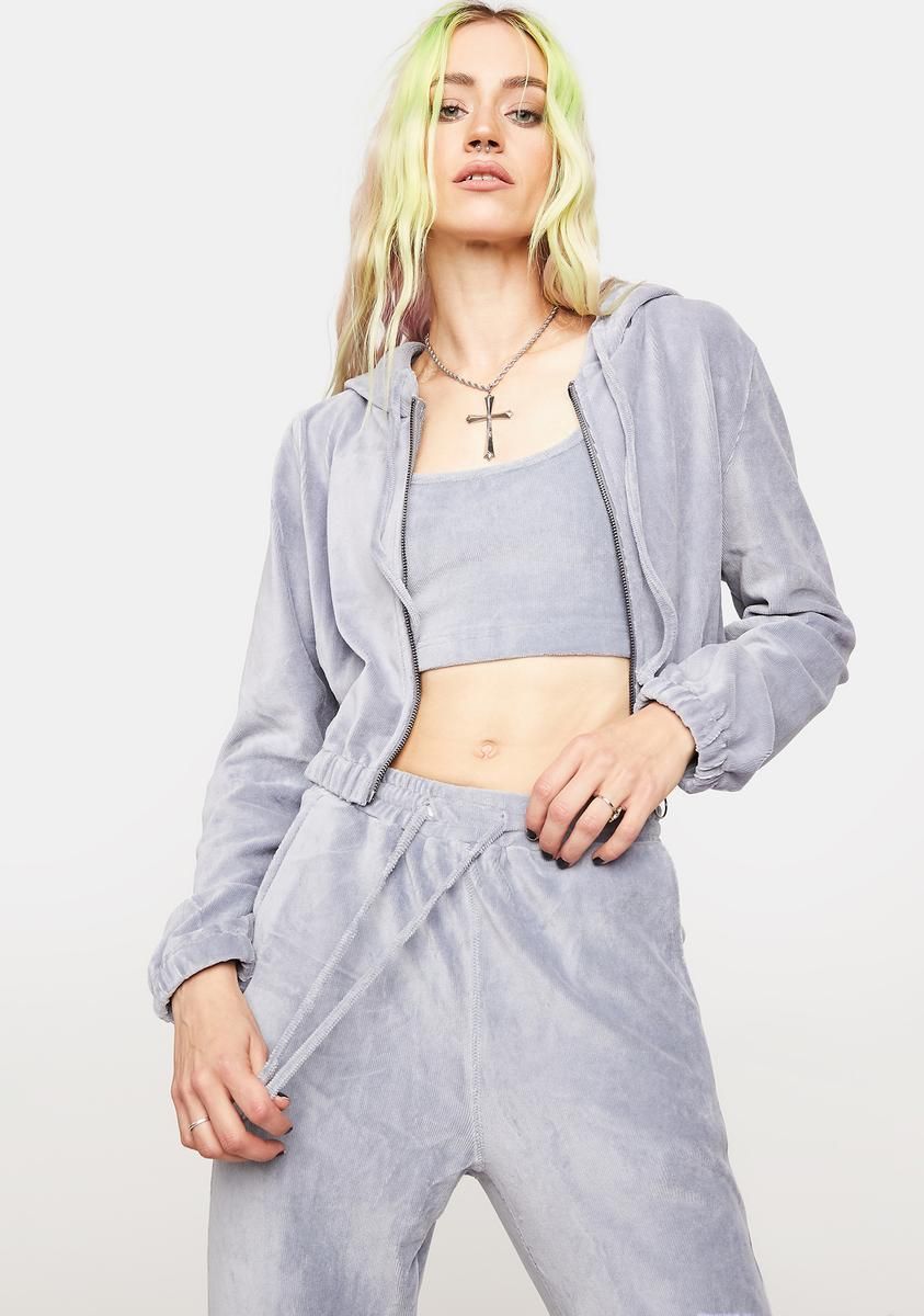 One More Time Velour Tracksuit sold by Dolls Kill