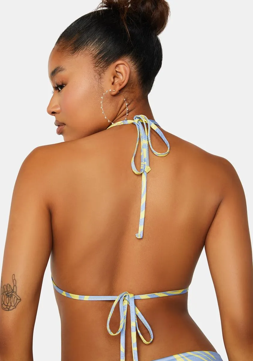 Swirl Printed Bar Detail Strappy Crop Top sold by Dolls Kill product image thumbnail 4
