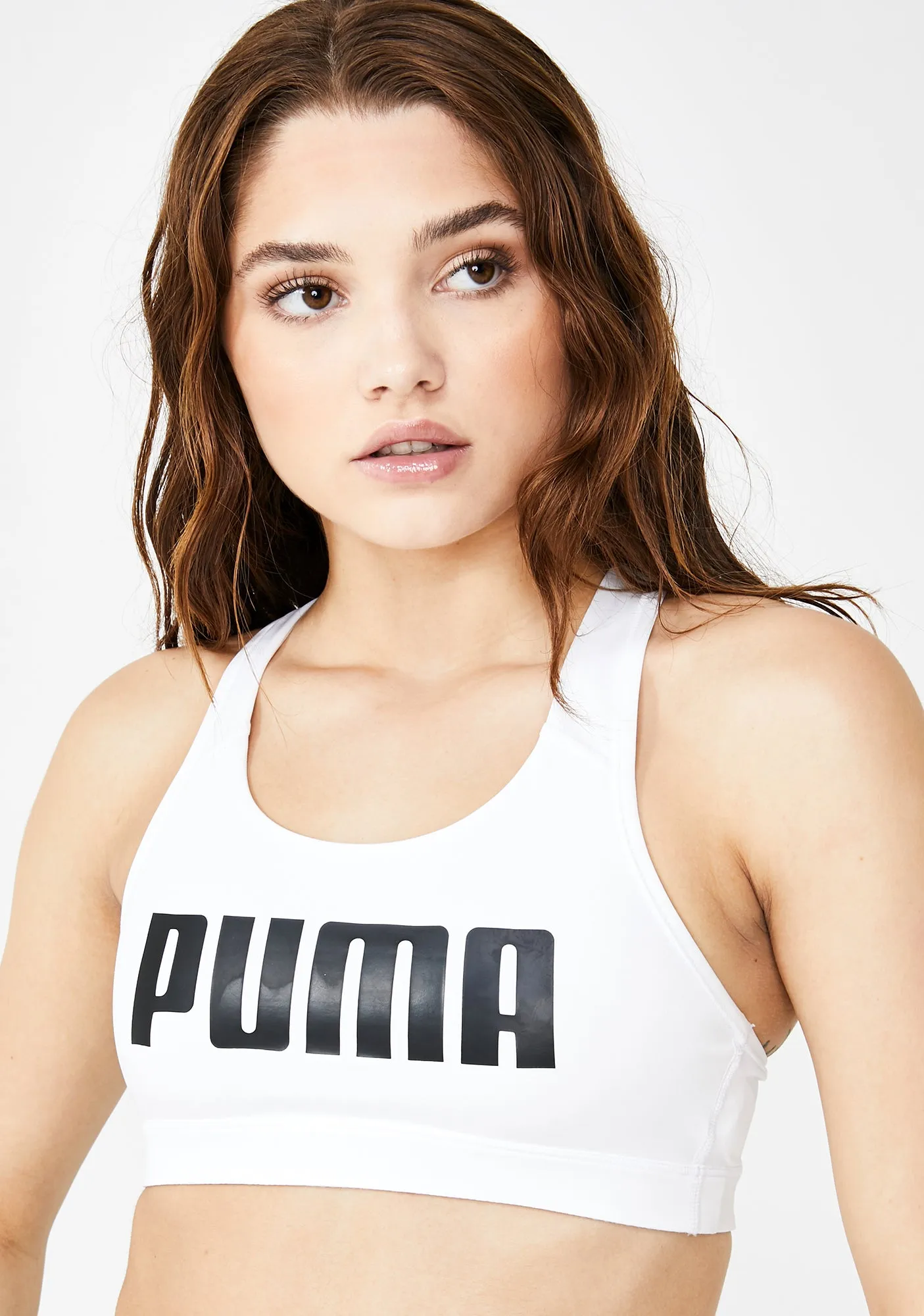 Puma White 4Keeps Bra sold by Dolls Kill