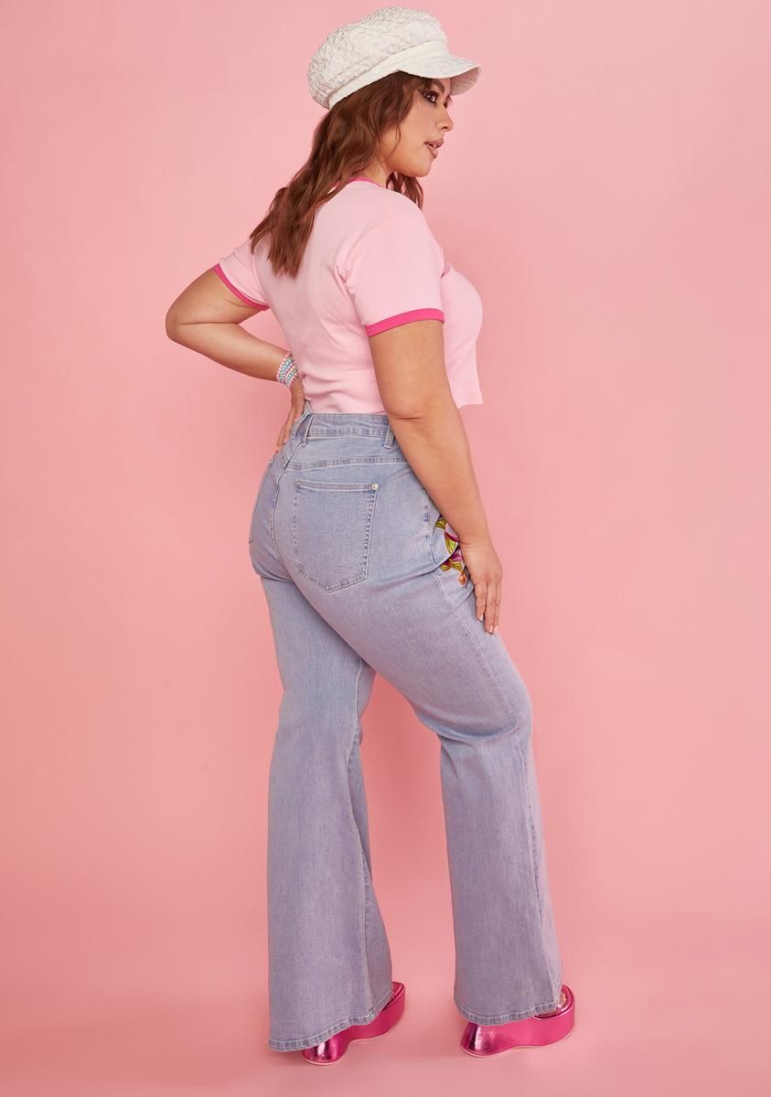 Plus Outta Sight Flare Jeans sold by Dolls Kill product image thumbnail 4
