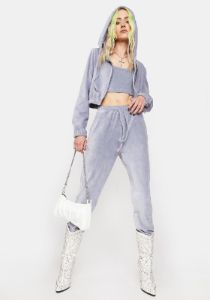 One More Time Velour Tracksuit sold by Dolls Kill