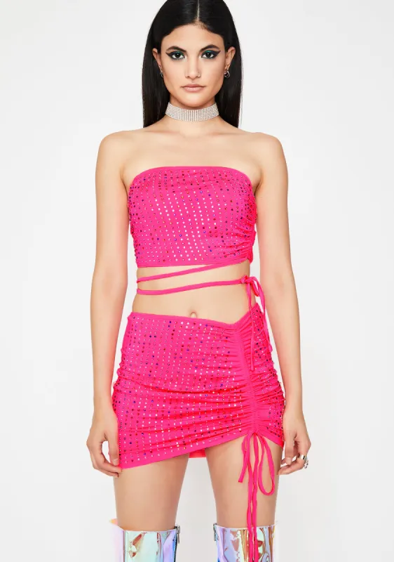 Pretty Infamous Illusion Skirt Set sold by Dolls Kill