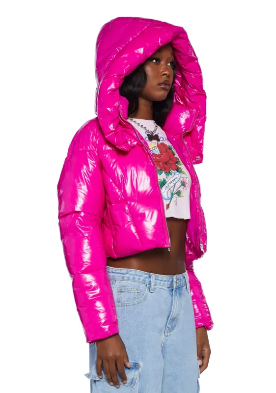 Futuristic Flair Puffer Jacket sold by Dolls Kill