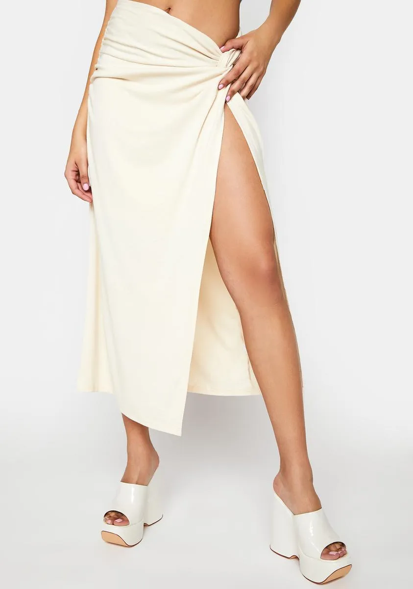 Private Cabana Midi Wrap Skirt sold by Dolls Kill