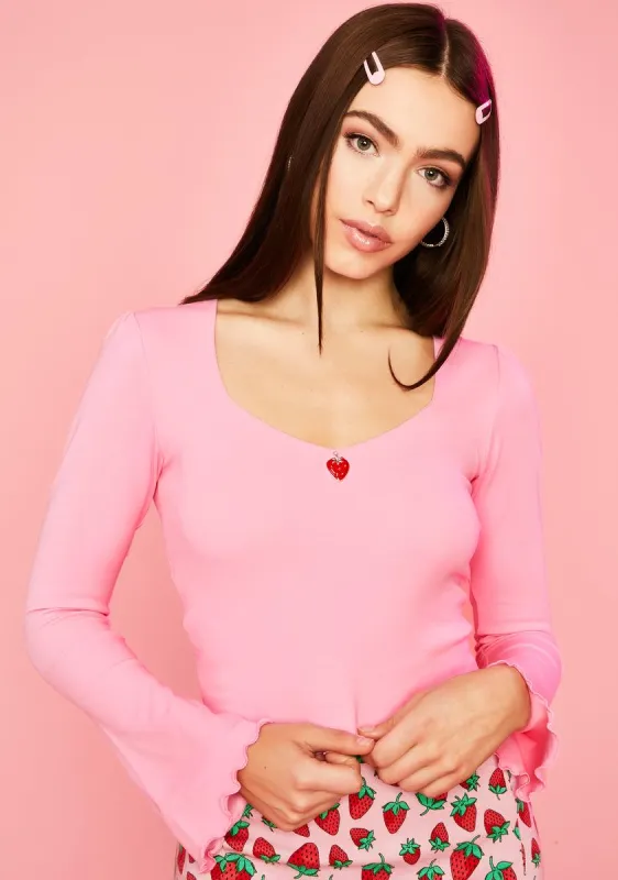 Take A Bite Long Sleeve Tee sold by Dolls Kill