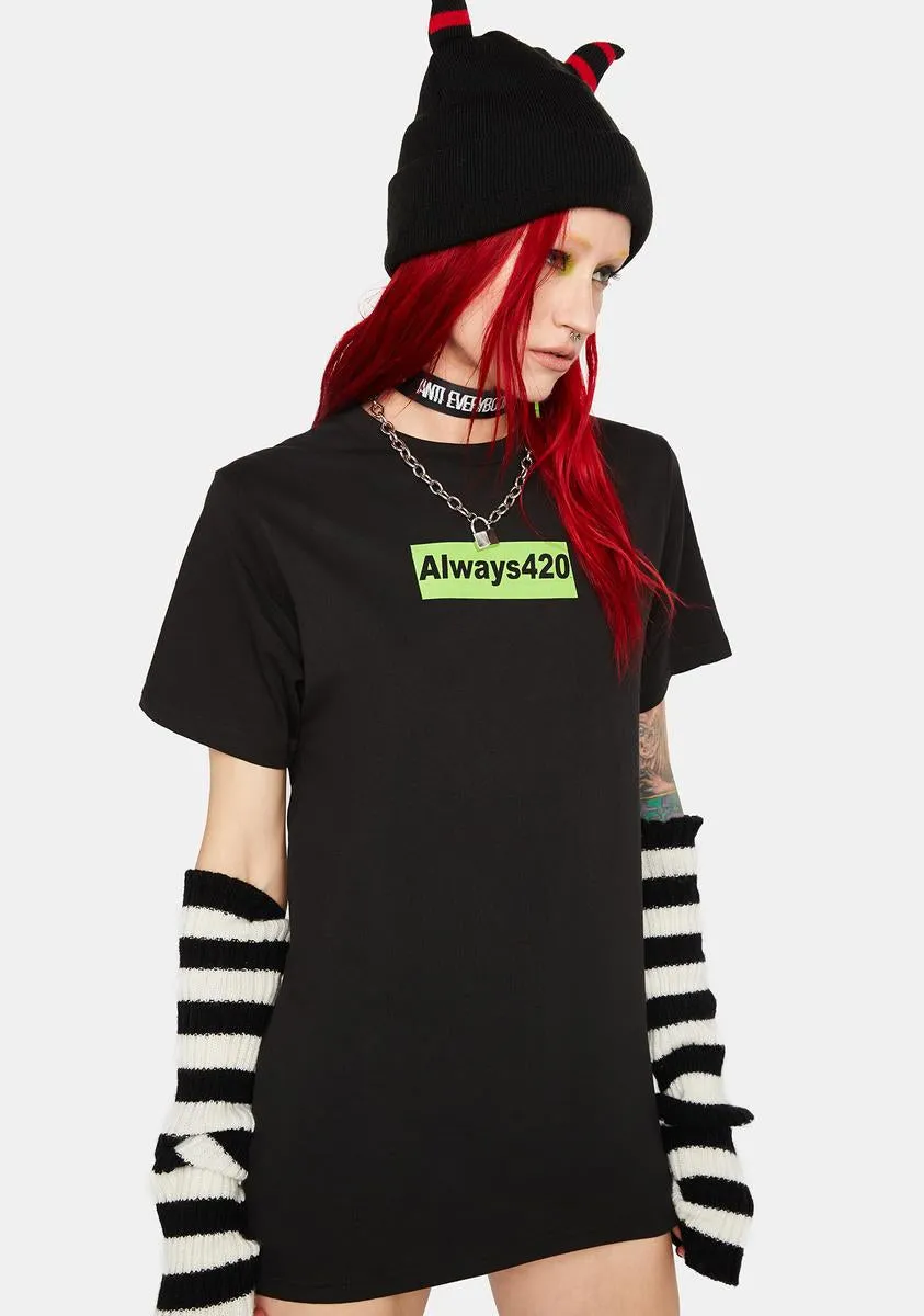 Always 420 Oversized Shirt sold by Dolls Kill product image thumbnail 2