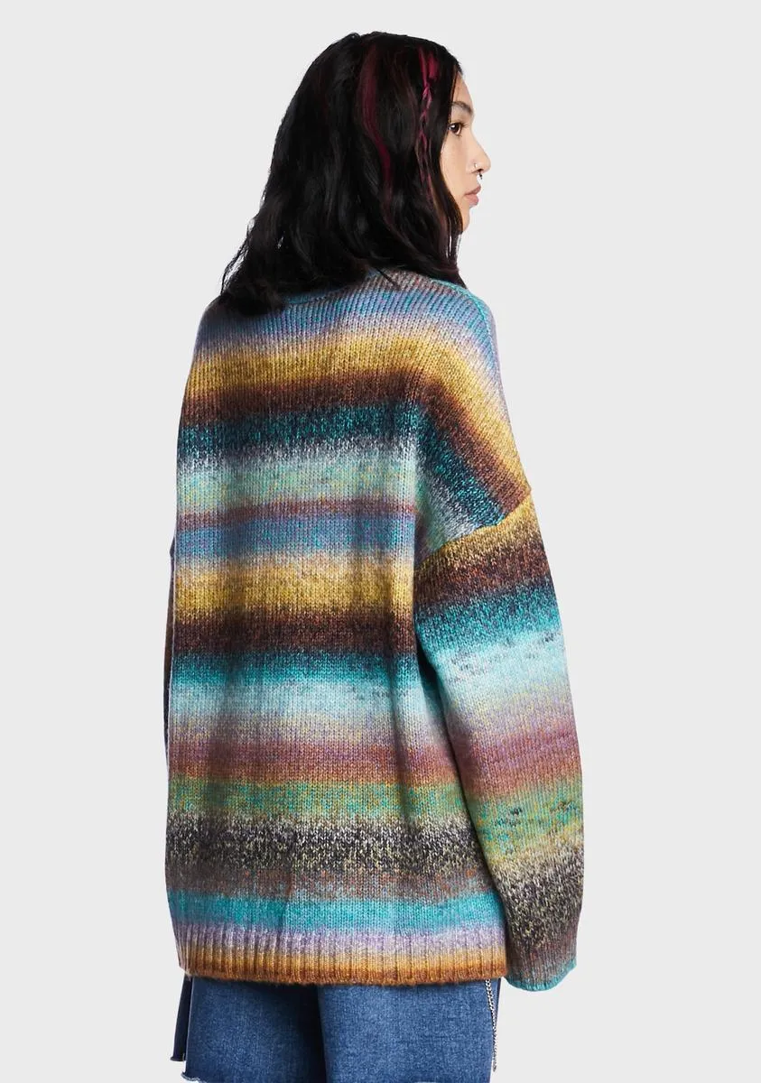 Spacedye Skull Knit Sweater sold by Dolls Kill product image thumbnail 3