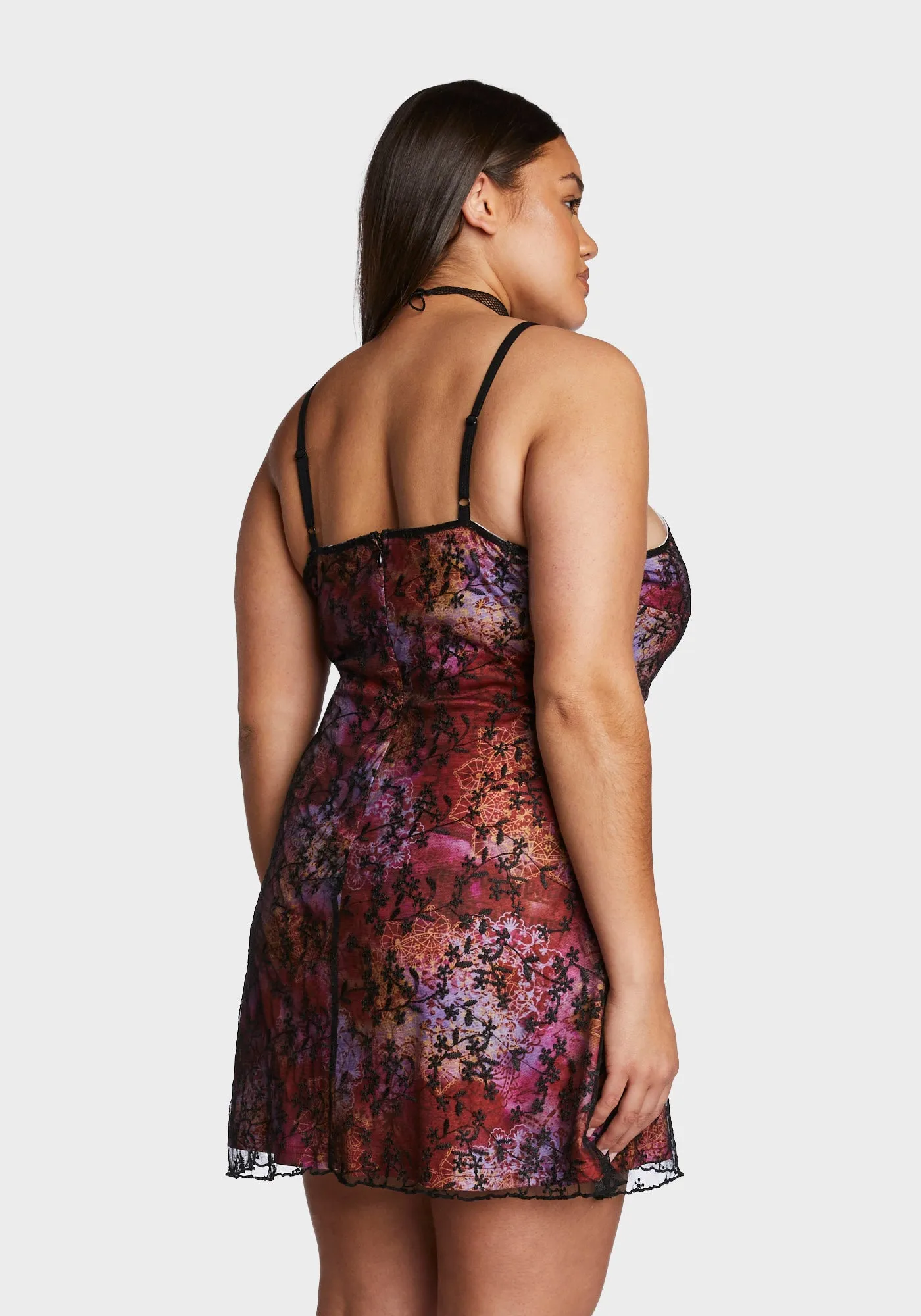 Plus Melting Pot Mini Dress sold by Dolls Kill product image thumbnail 4