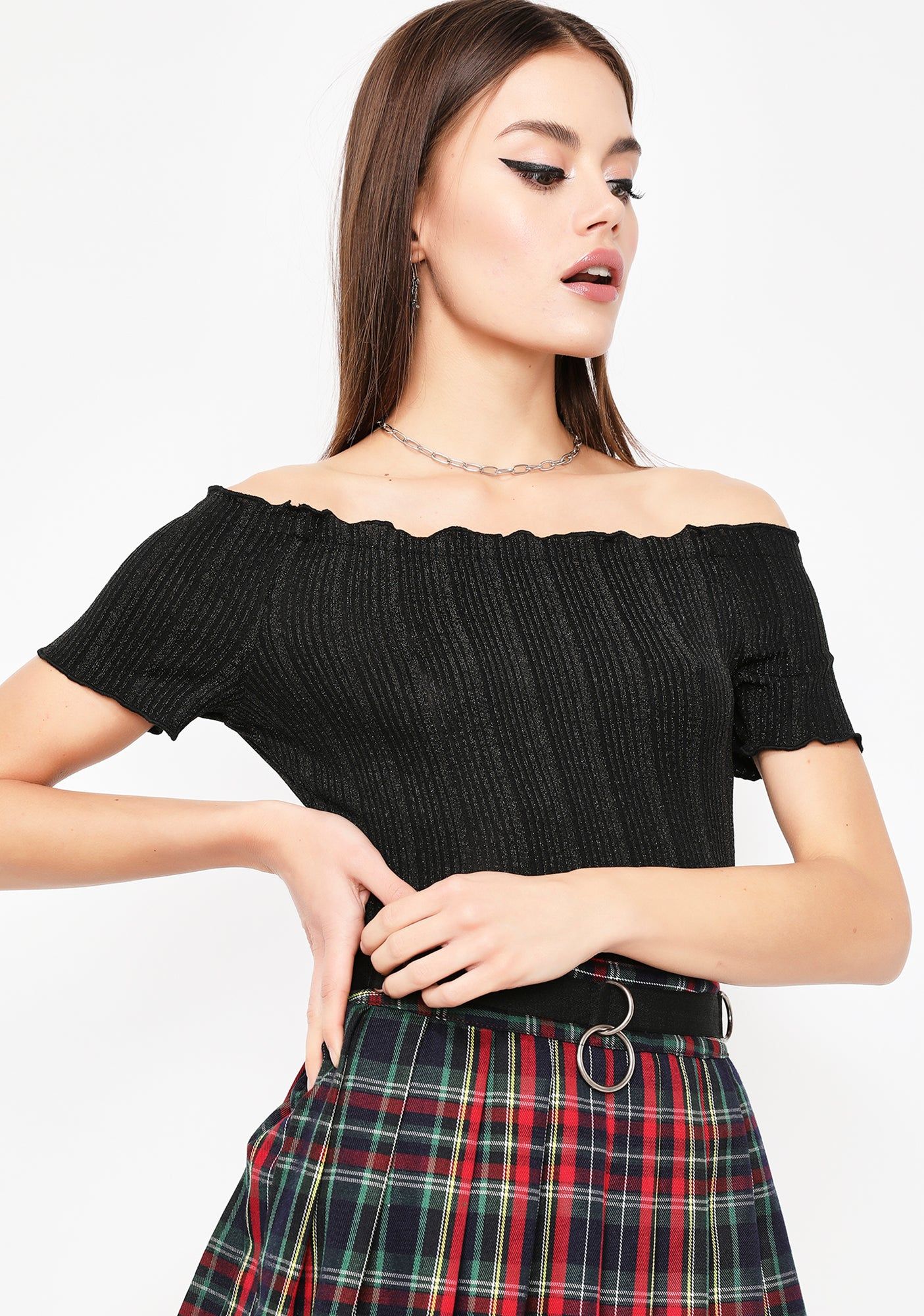 Cute Aggression Shimmer Crop sold by Dolls Kill product image thumbnail 3