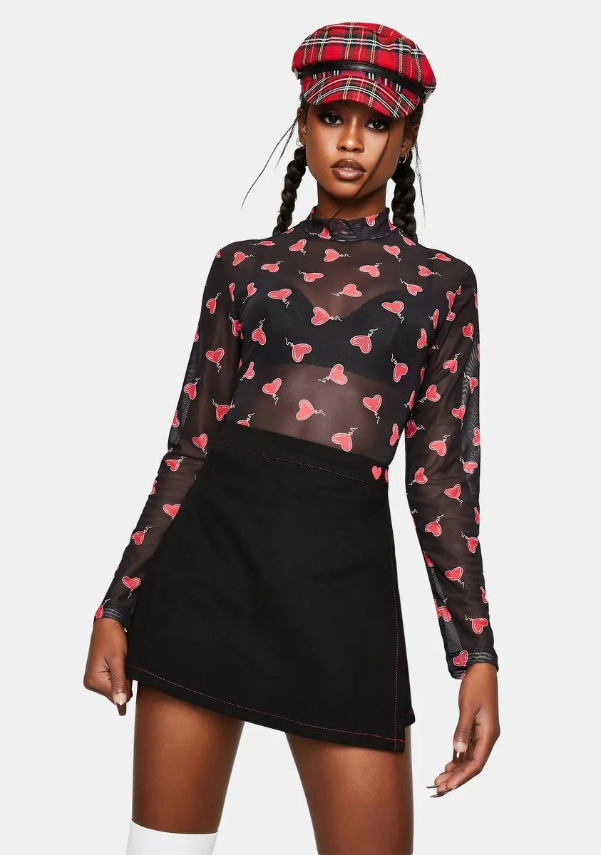 Pick Me Mesh Top sold by Dolls Kill