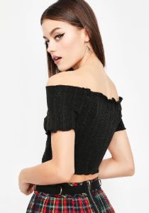 Cute Aggression Shimmer Crop sold by Dolls Kill