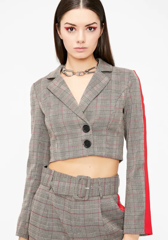 Cooley High Plaid Blazer sold by Dolls Kill