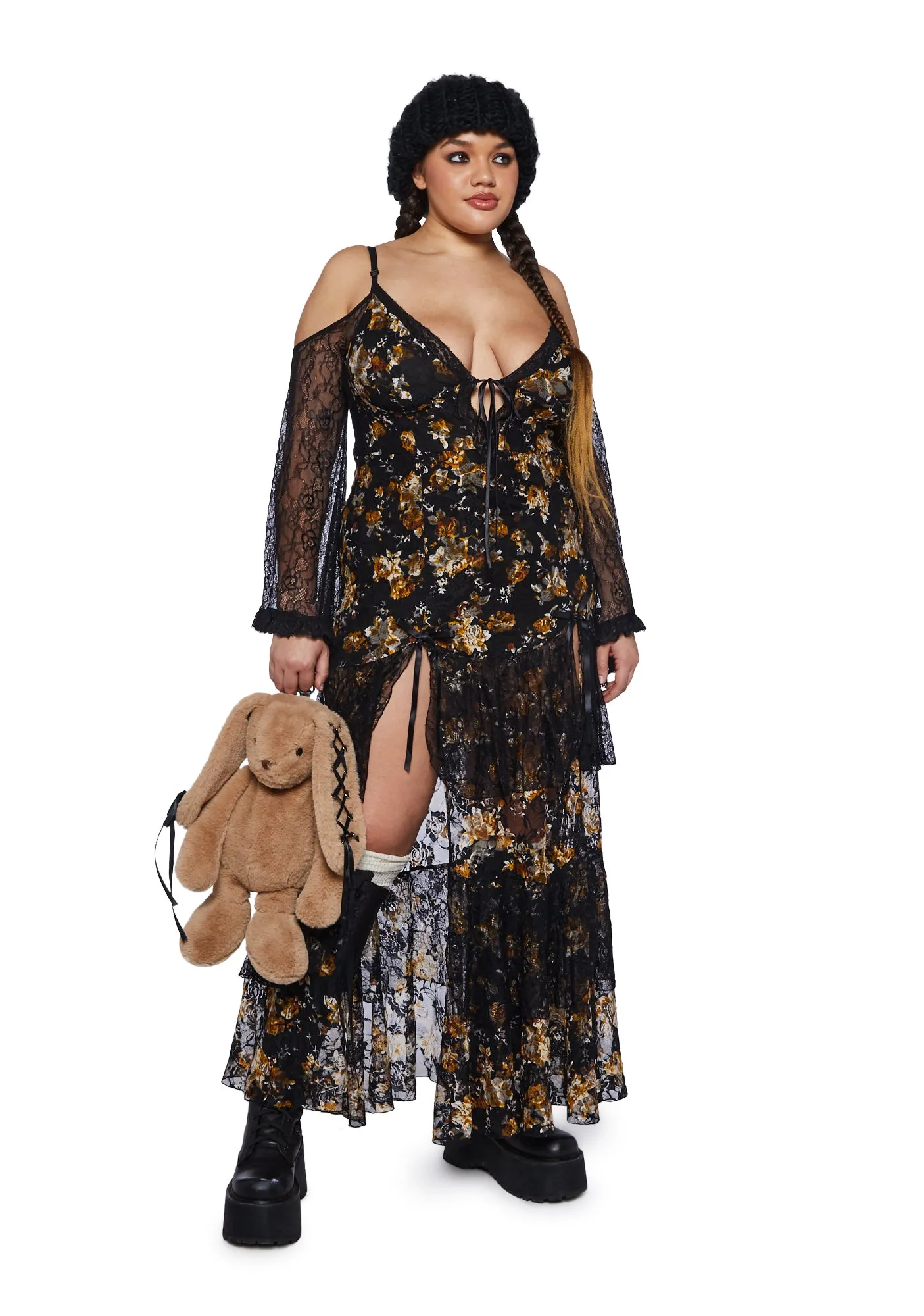 Plus Rosebud Rivera Maxi Dress sold by Dolls Kill product image thumbnail 5