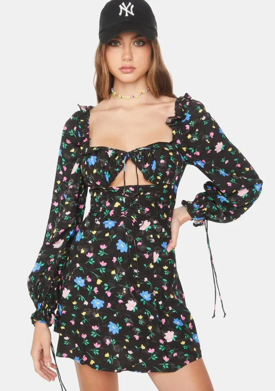 Lexy Long Sleeve Mini Dress sold by Dolls Kill