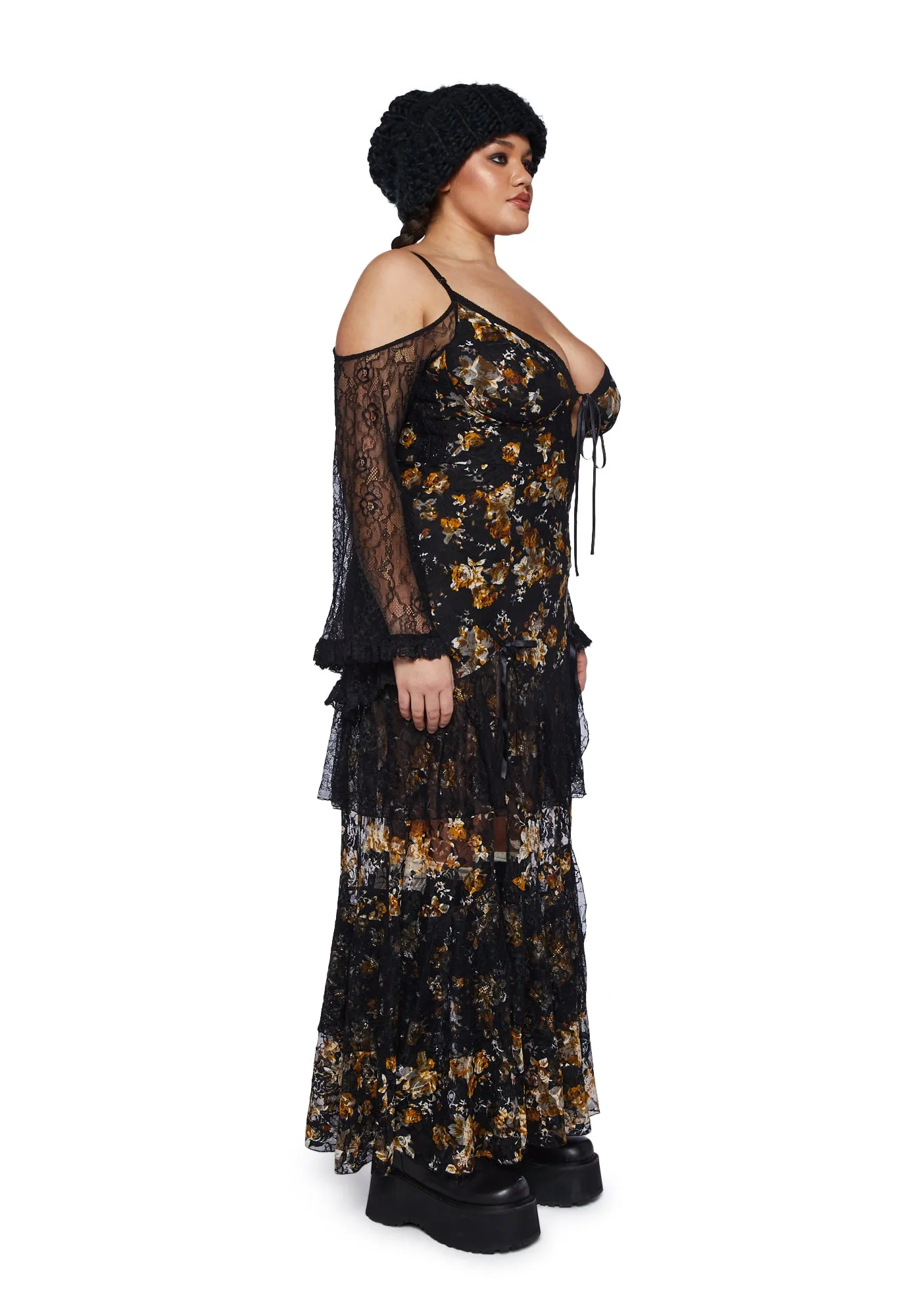 Plus Rosebud Rivera Maxi Dress sold by Dolls Kill product image thumbnail 3