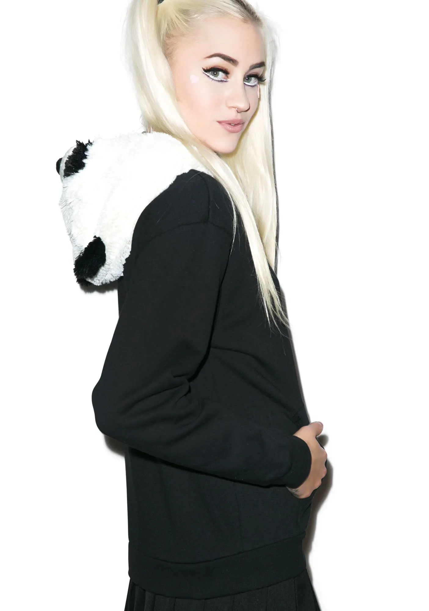 Comfy Panda Hoodie sold by Dolls Kill product image thumbnail 4