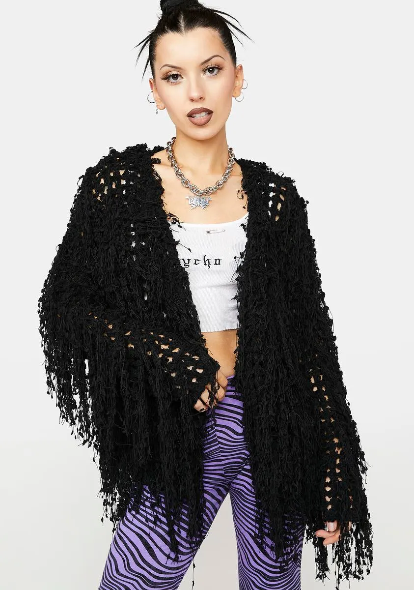 Could It Be Shaggy Cardigan sold by Dolls Kill