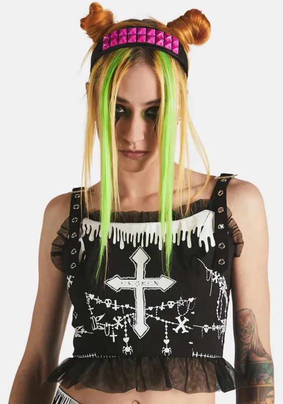 Sending Prayerz Corset Top sold by Dolls Kill