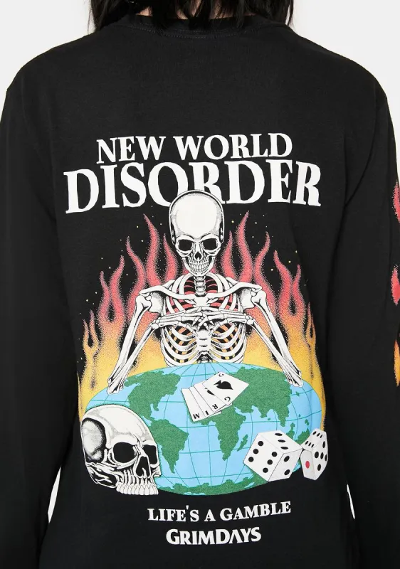 Disorder Long Sleeve Tee sold by Dolls Kill