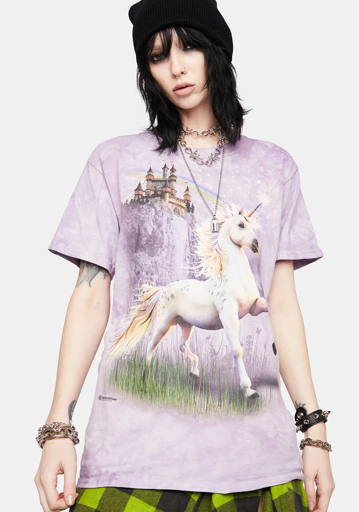 Unicorn Castle Graphic Tee sold by Dolls Kill