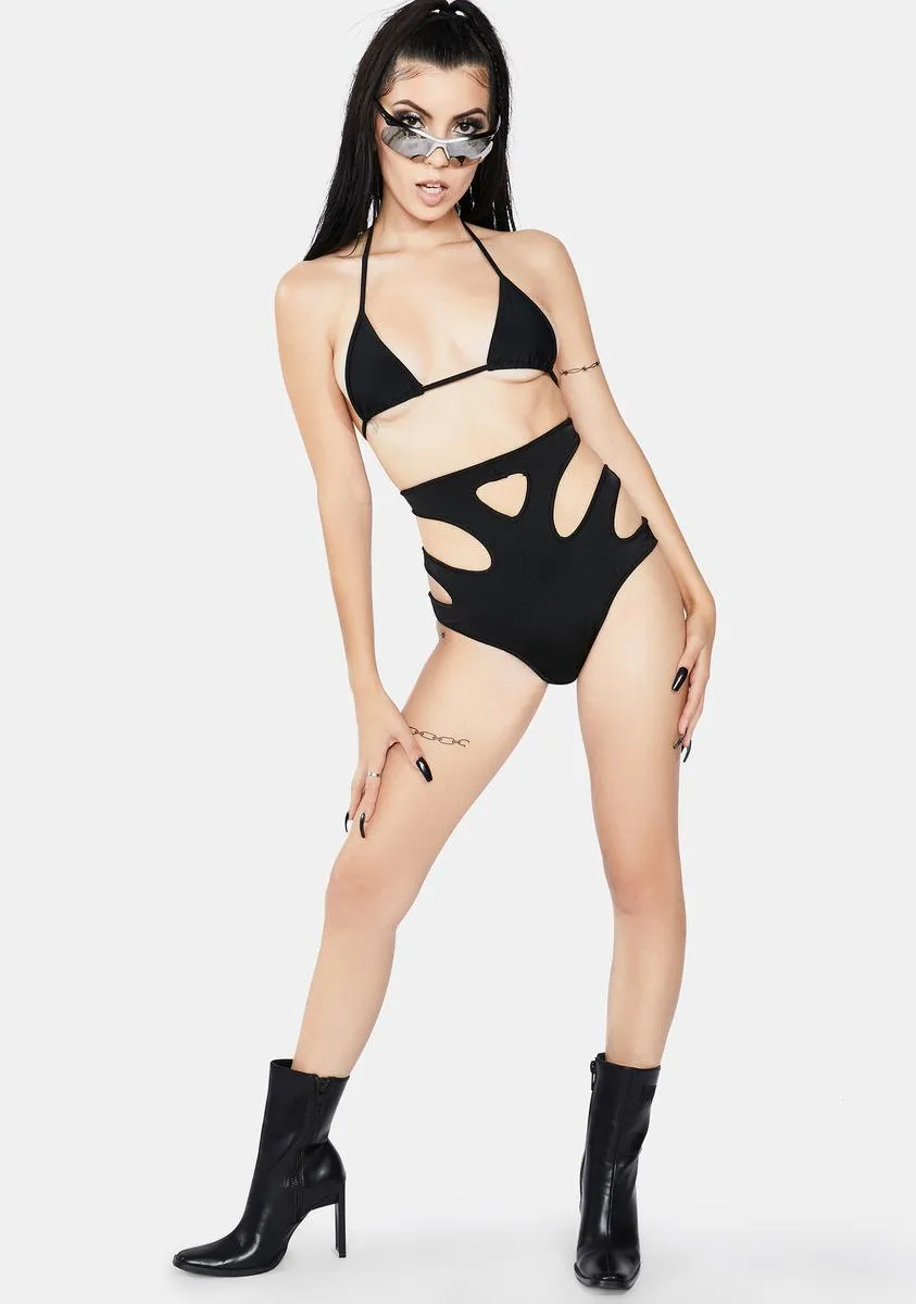 High Waist Cut Out Shorts sold by Dolls Kill product image thumbnail 3