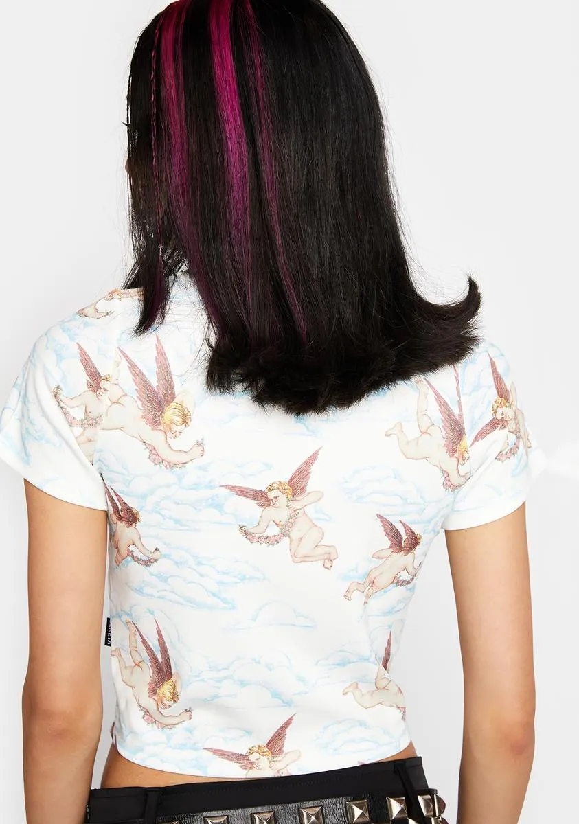 Cupid Crop Tee sold by Dolls Kill product image thumbnail 4