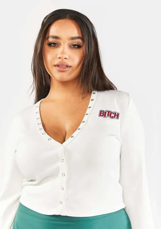 Plus Baddie For Life Crop Tee sold by Dolls Kill