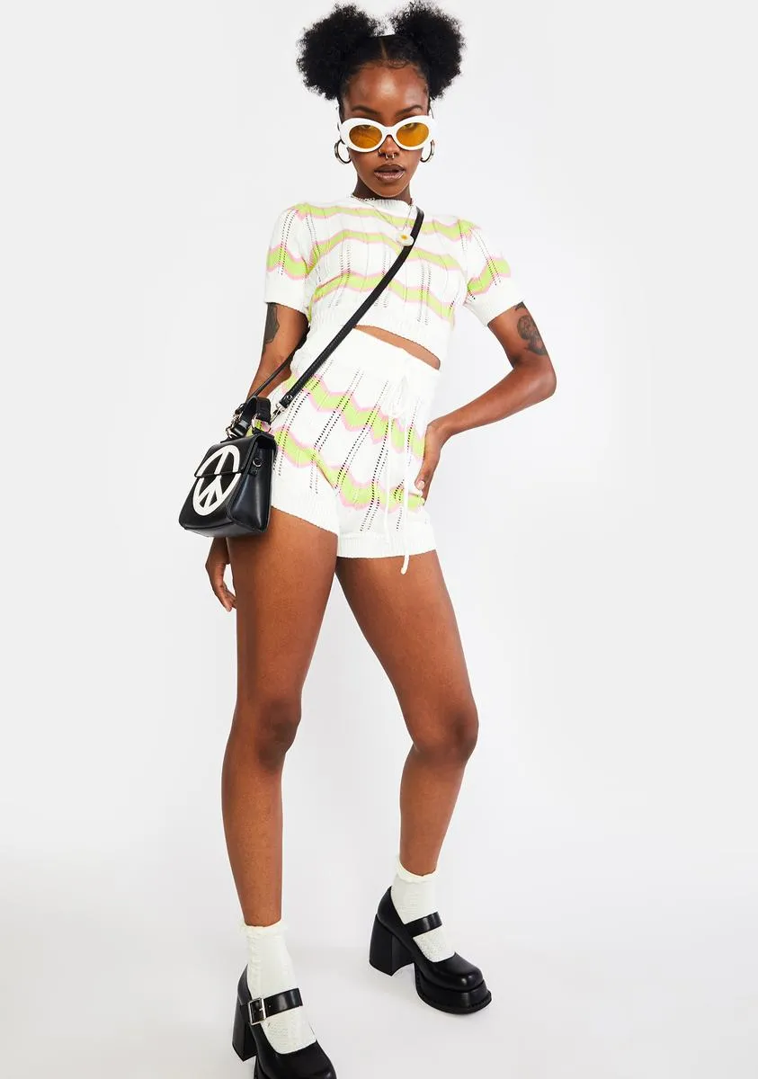 Lime Swirl Kiss Sweater Crop Top sold by Dolls Kill product image thumbnail 3