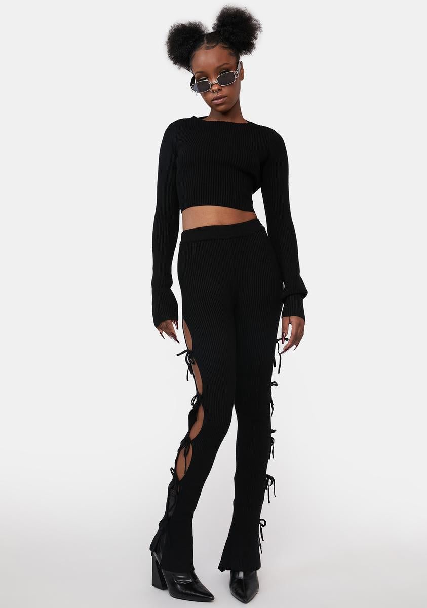 Just This Once Tie Pants Set sold by Dolls Kill product image thumbnail 3