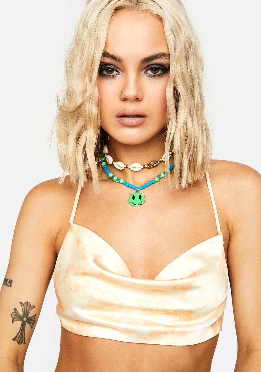 Luau Bash Crop Top sold by Dolls Kill