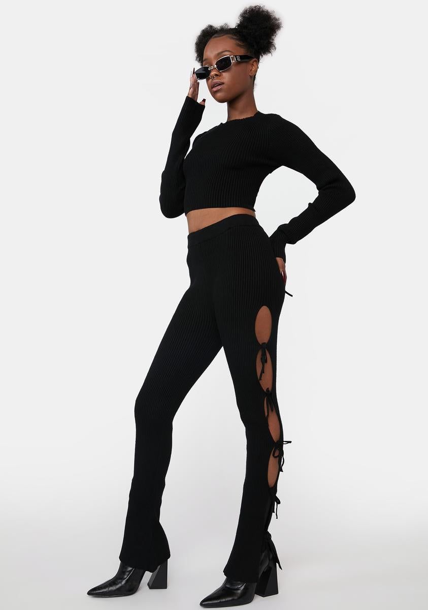 Just This Once Tie Pants Set sold by Dolls Kill