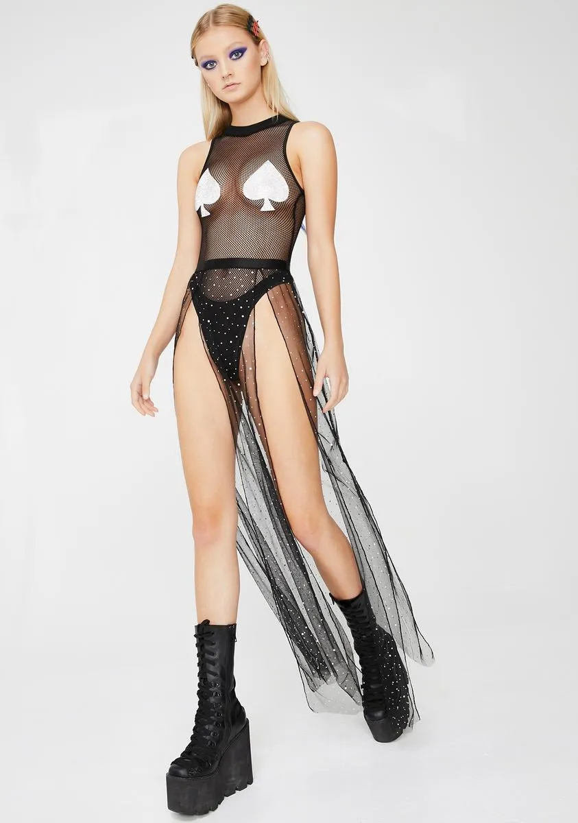 Evil Beatz Sheer Maxi Skirt sold by Dolls Kill product image thumbnail 2