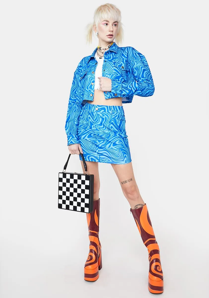 Royal Edge Of Bliss Skirt Set sold by Dolls Kill product image thumbnail 3