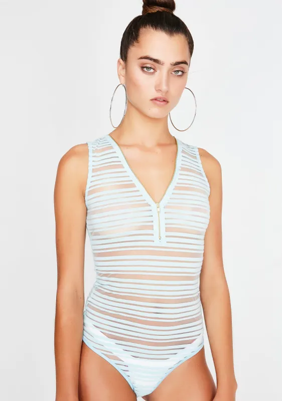 Sky Sheer Genius Bodysuit sold by Dolls Kill