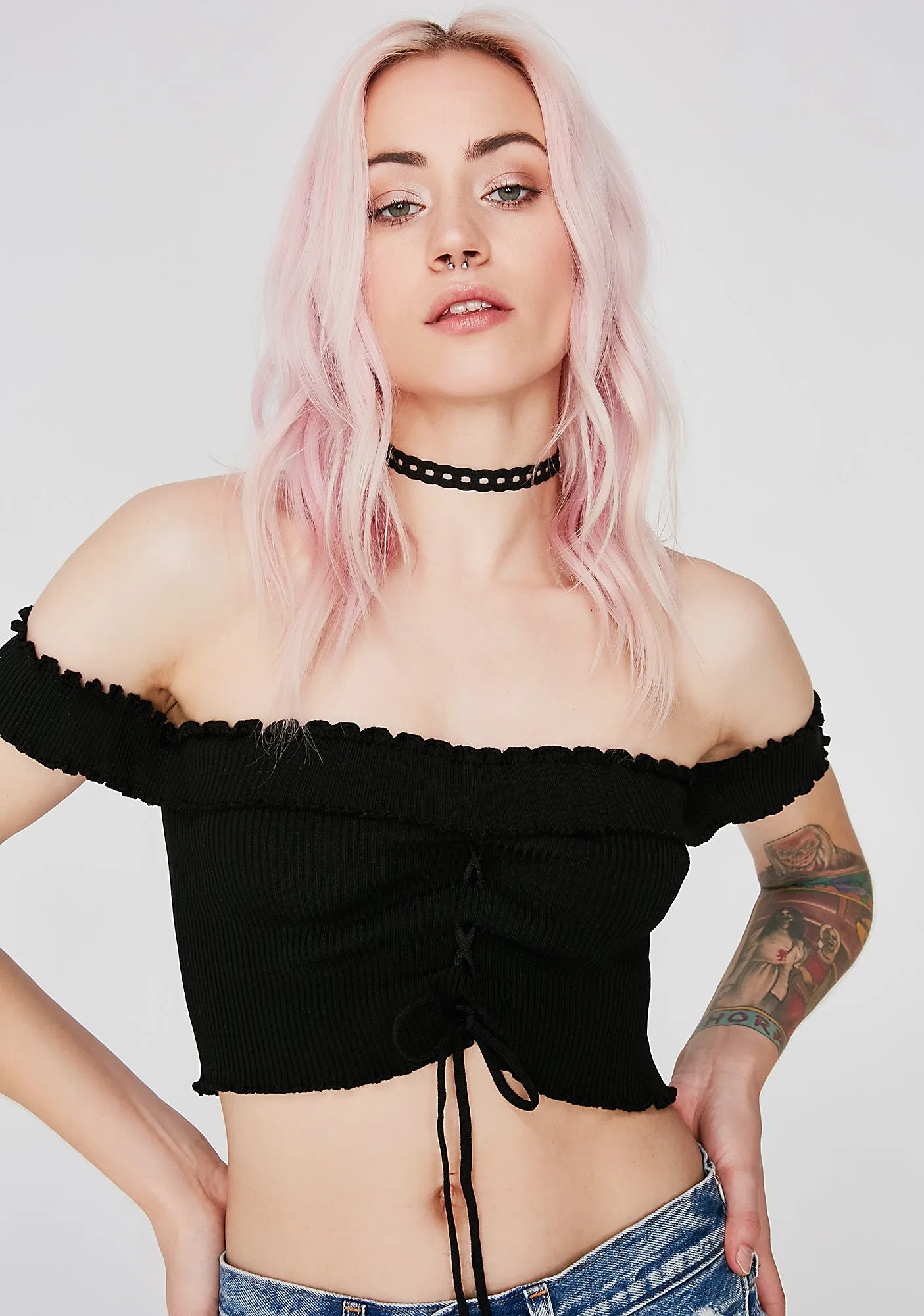 Bad Habit Crop Top sold by Dolls Kill