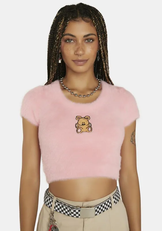 Pookie Dearest Fuzzy Sweater sold by Dolls Kill