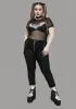 Plus Toxic For Life Shredded Leggings sold by Dolls Kill