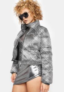 Tundra Tamer Sparkle Puffer Jacket sold by Dolls Kill