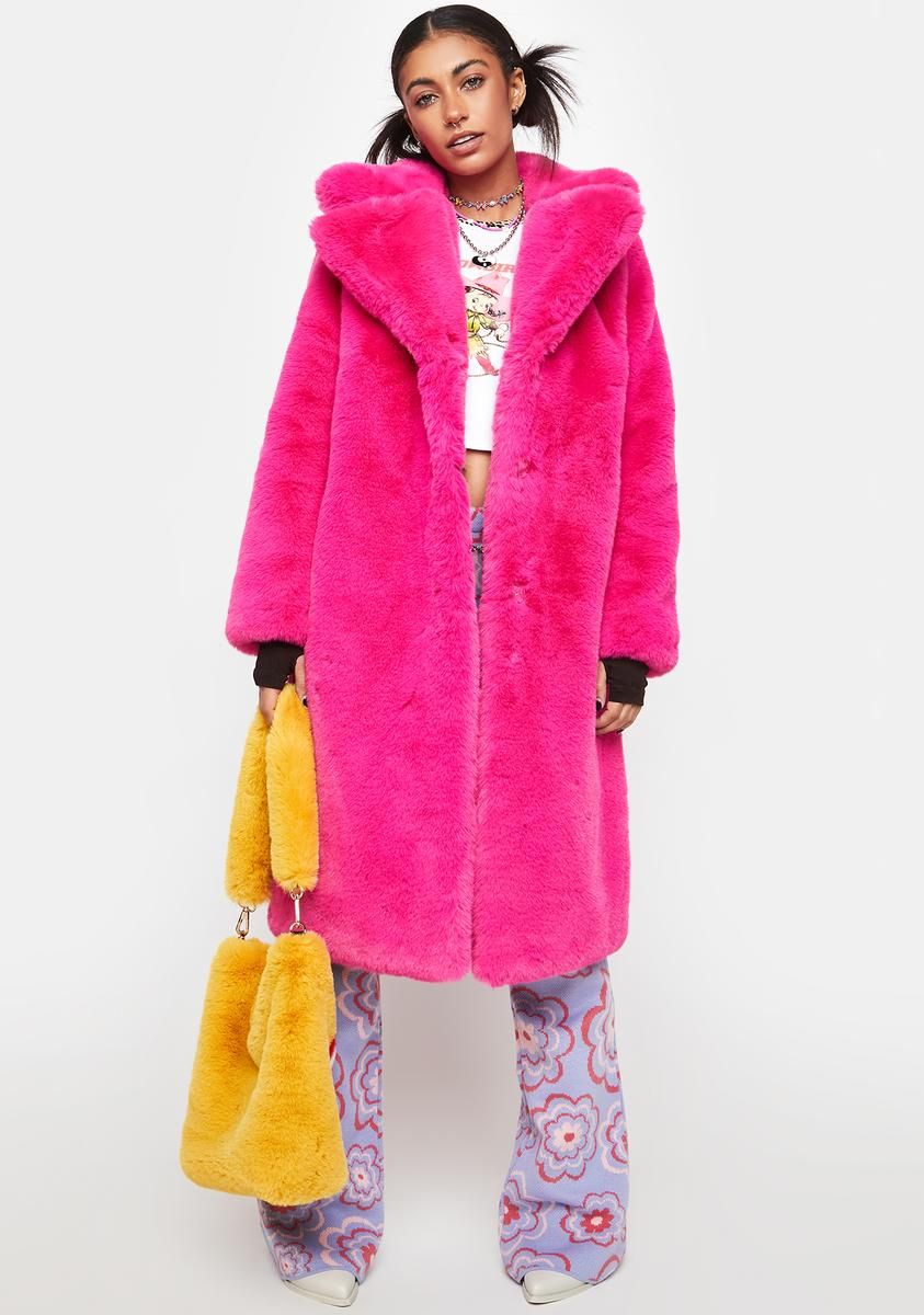 Savannah Faux Fur Coat sold by Dolls Kill