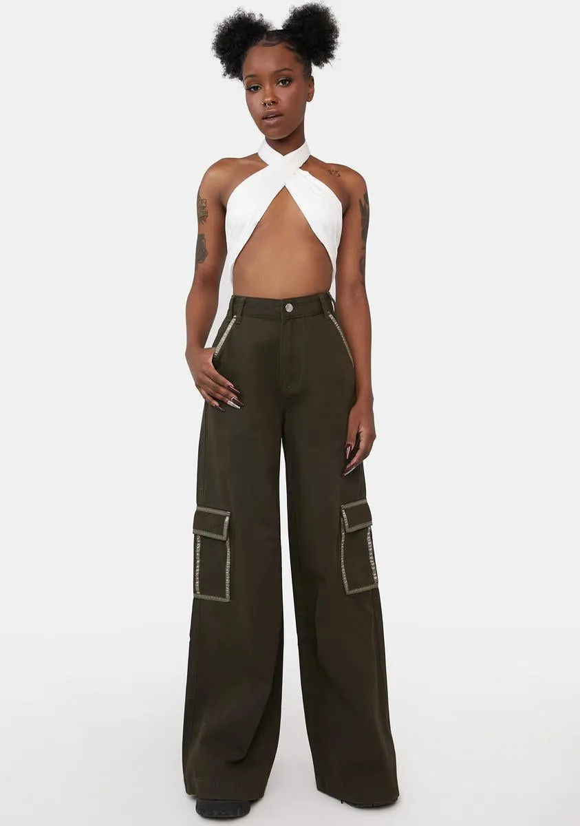 Winter Fly South Wrap Crop Top sold by Dolls Kill product image thumbnail 3