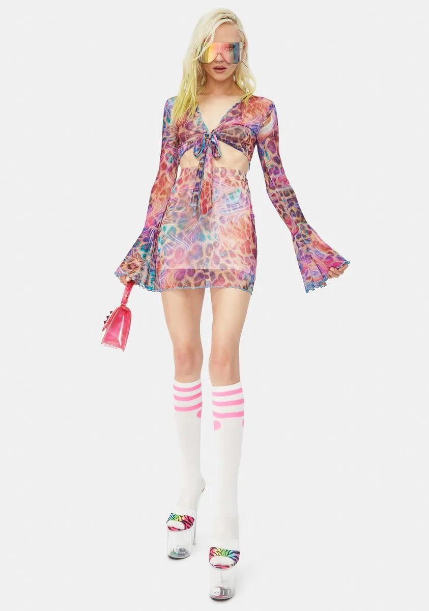 Sassy Cat Mesh Skirt Set sold by Dolls Kill product image thumbnail 3