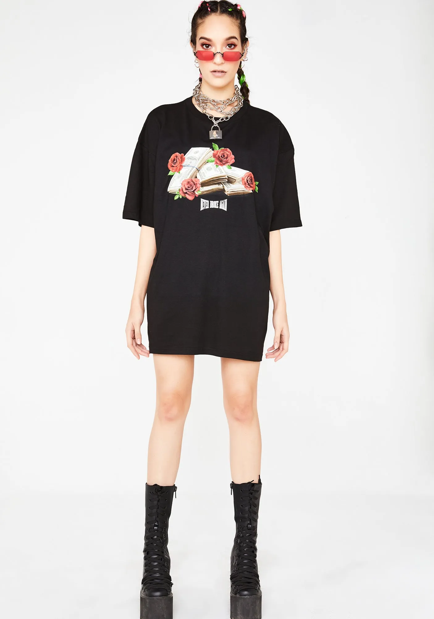 Rose Stack T-Shirt sold by Dolls Kill product image thumbnail 3