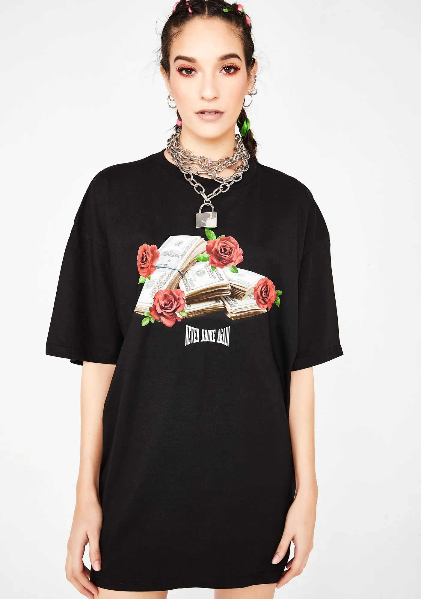 Rose Stack T-Shirt sold by Dolls Kill