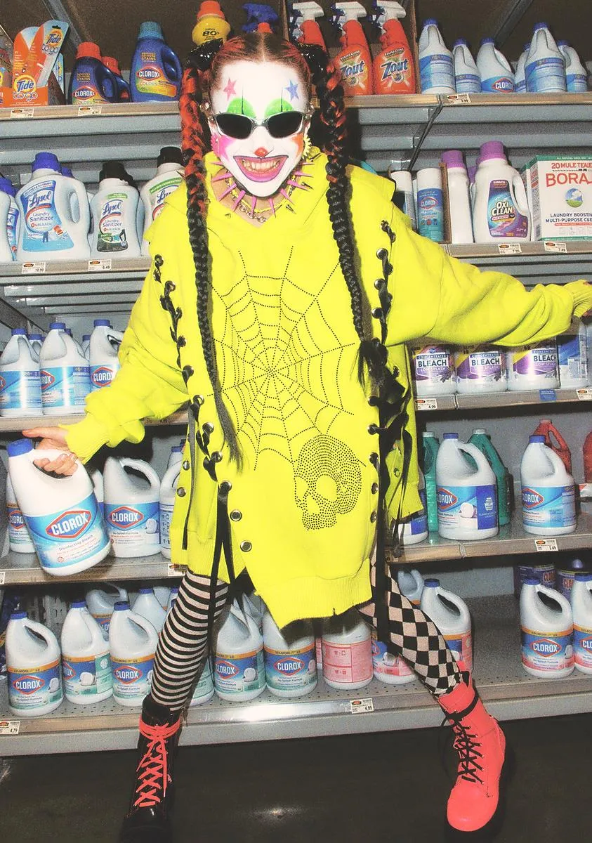 Deadly Hearts N Hellions Lace-Up Hoodie sold by Dolls Kill