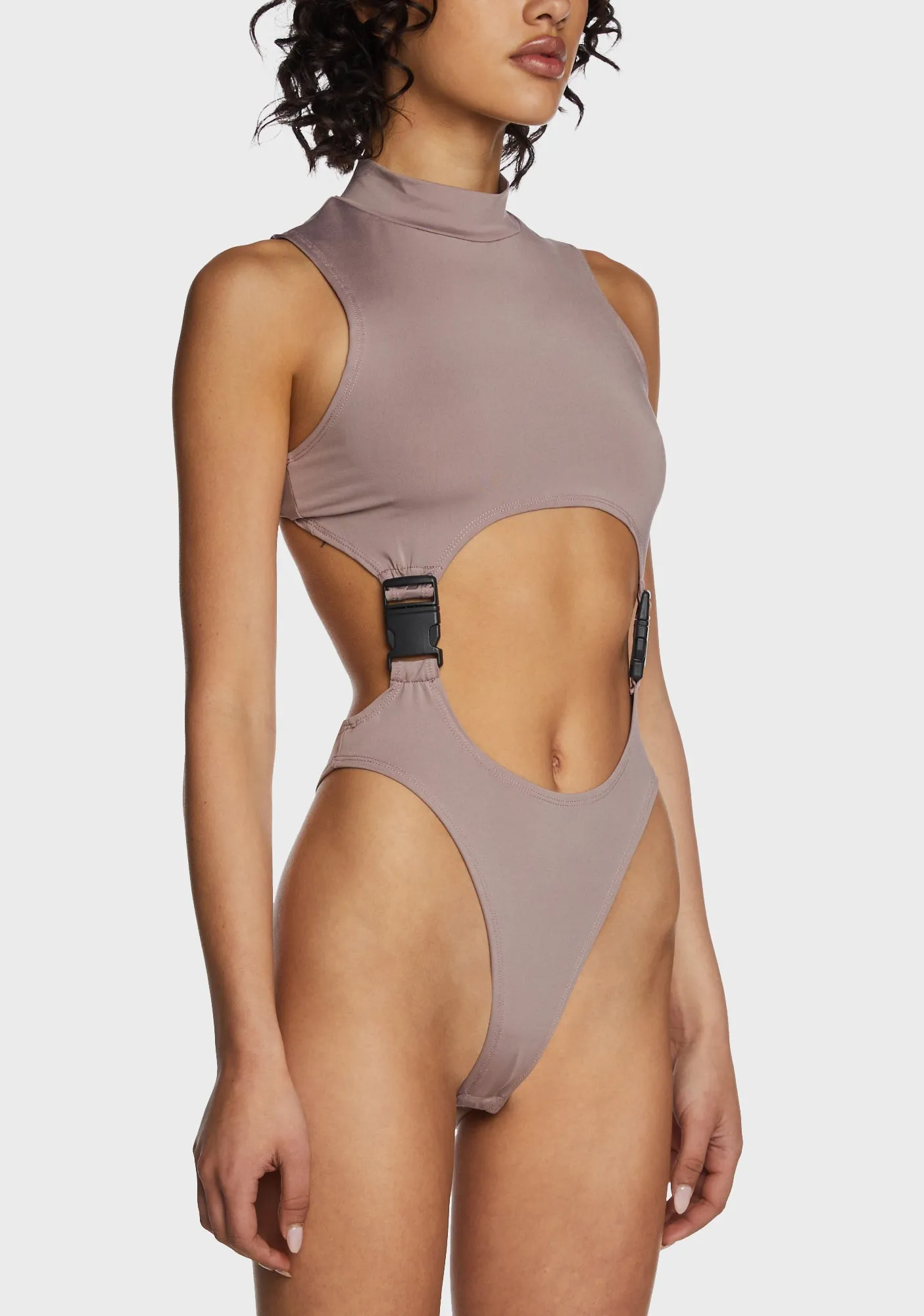 Flash Dancer Cut Out Bodysuit - Brown sold by Dolls Kill product image thumbnail 5