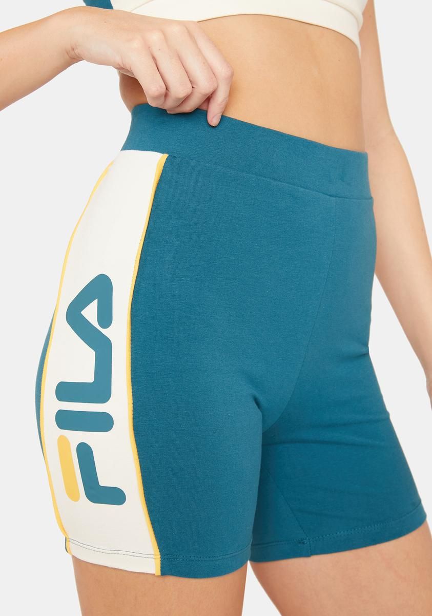 Blue Davina Bike Shorts sold by Dolls Kill