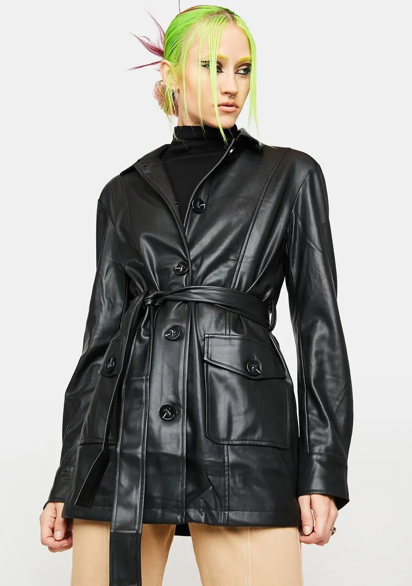 Cindy Vegan Leather Jacket sold by Dolls Kill