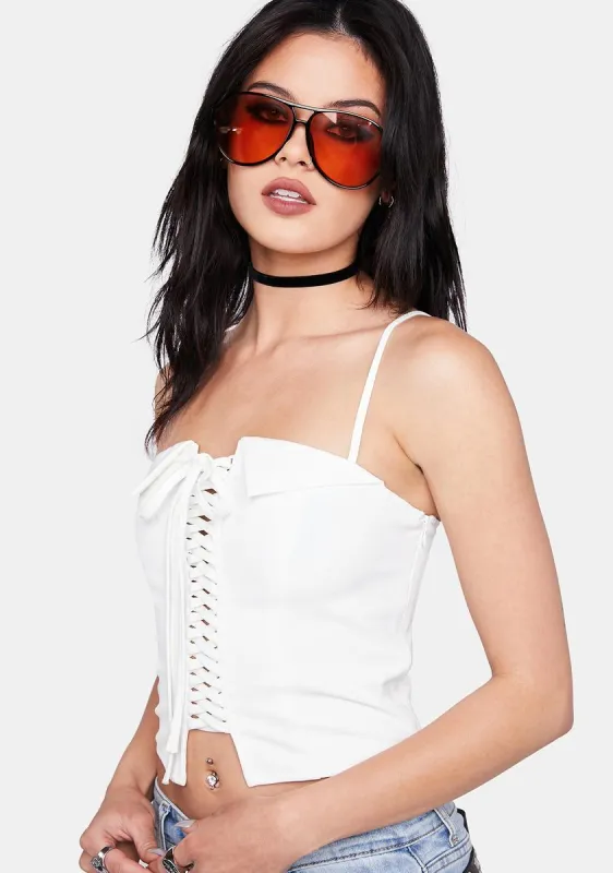Pure Grace Crop Top sold by Dolls Kill