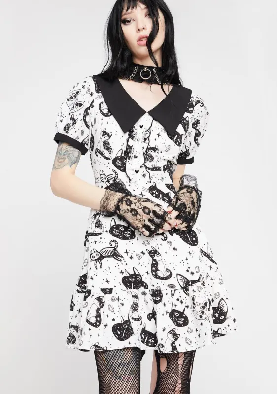 Magic Sweet Cool Printed Dress sold by Dolls Kill